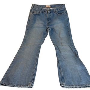 Old Navy Vintage‎ Women's Light Wash Just Below the Waist Boot-Cut Jeans Size 14